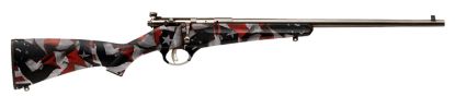 Picture of Savage Arms 13801 Rascal 22 Lr Caliber With 1Rd Capacity, 16.12" Barrel, Matte Blued Metal Finish & American Flag Synthetic Stock Right Hand (Youth) 