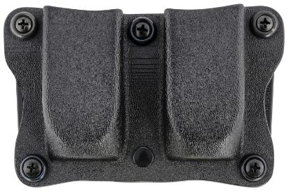 Picture of Desantis Gunhide A87kjkkz0 Quantico Double Mag Pouch Owb Black Kydex, Belt Clip Fits Belts Up To 1.50" Wide, Compatible W/Sig P365, Ambidextrous 