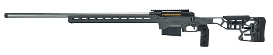 Picture of Savage Arms 57701 110 Elite Precision 223 Rem 10+1 26" Matte Stainless, Matte Black Rec, Gray Cerakote Adjustable Mdt Acc Aluminum Chassis Stock, Left Hand (Mb Not Included) 