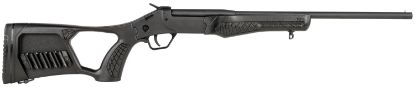 Picture of Rossi Ssp1bk Tuffy Single Shot 410 Gauge With 18.50" Barrel, 3" Chamber, 1Rd Capacity, Matte Black Metal Finish & Black Fixed Thumbhole With Shell Holder Stock Right Hand (Youth) 