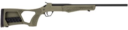 Picture of Rossi Ssp1od Tuffy Single Shot 410 Gauge With 18.50" Barrel, 3" Chamber, 1Rd Capacity, Matte Black Metal Finish & Od Green Fixed Thumbhole With Shell Holder Stock Right Hand (Youth) 