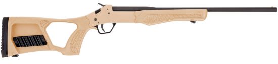 Picture of Rossi Ssp1tan Tuffy Single Shot 410 Gauge With 18.50" Barrel, 3" Chamber, 1Rd Capacity, Matte Black Metal Finish & Tan Fixed Thumbhole With Shell Holder Stock Right Hand (Youth) 