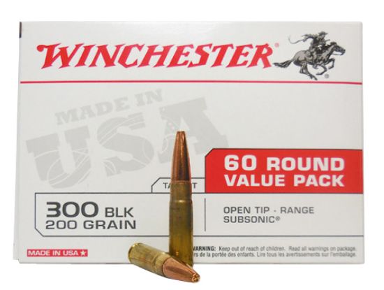 Picture of Winchester Ammo Usa300bxvp Usa 300 Blackout 200 Gr Open Tip Range Subsonic 60 Per Bx/ 4 Case Value Pack 