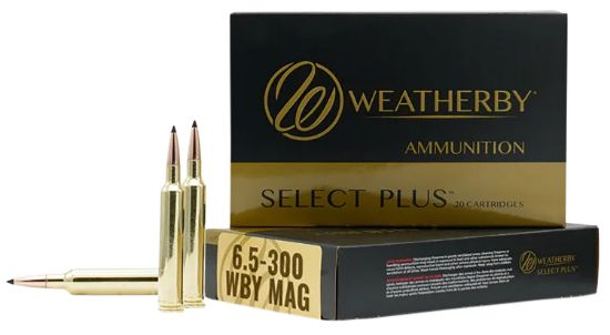 Picture of Weatherby R653156eh Select Plus 6.5-300 Wthby Mag 156 Gr Berger Extreme Outer Limits Elite 20 Per Box/ 10 Case 