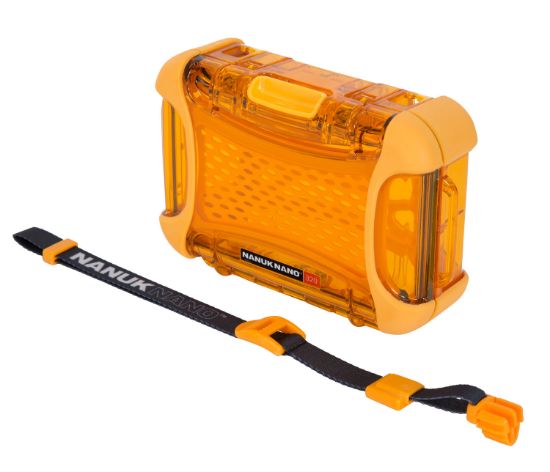 Picture of Nanuk 320-0003 Nano 320 Water-Resistant Orange Polycarbonate Material With Powerclaw Latches 5.90" L X 3.30" W X 1.50" H Interior Dimensions Includes Carry Strap 