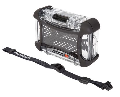 Picture of Nanuk 3200011 Nano 320 Water-Resistant Clear Polycarbonate Material With Powerclaw Latches 5.90" L X 3.30" W X 1.50" H Interior Dimensions Includes Carry Strap 