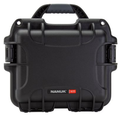 Picture of Nanuk 905-1001 905 Waterproof Black Resin With Foam Padding & Airline Approved 9.40" L X 7.40" W X 5.50" H Interior Dimensions 