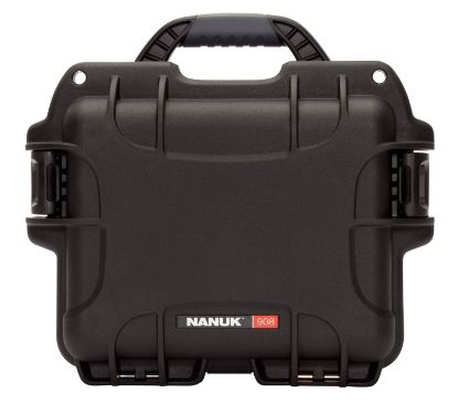 Picture of Nanuk 908-1001 908 Waterproof Black Resin With Foam Padding & Airline Approved 9.50" L X 7.50" W X 7.50" H Interior Dimensions 