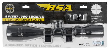 Picture of Bsa 35039X40aowrtb Sweet 350 Legend Black Matte 3-9X40mm Ao 1" Tube 30/30 Reticle Features Weaver Rings 
