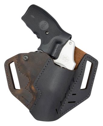 Picture of Versacarry Rev201 Revolver Owb Distressed Brown Leather Belt Slide Fits S&W J Frame/Ruger Lcr Right Hand 