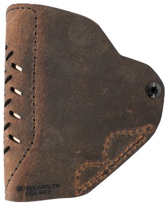 Picture of Versacarry Rev211 Revolver Iwb Distressed Brown Leather Belt Clip Fits S&W J Frame/Ruger Lcr Right Hand 