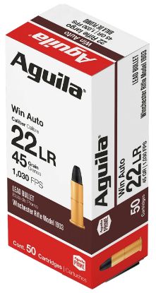 Picture of Aguila 1B220504 Target & Range Rimfire 22Win 45Gr Lead Round Nose 50 Per Box/100 Case 