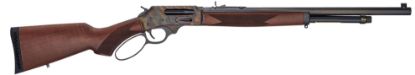 Picture of Henry H010gcc Side Gate 45-70 Gov Caliber With 4+1 Capacity, 22" Blued Barrel, Color Case Hardened Metal Finish, American Walnut Stock & Large Loop, Right Hand (Full Size) 