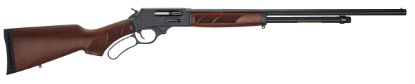 Picture of Henry H018g410 Side Gate Full Size 410 Bore Lever 2.50" 6+1 24" Blued Steel Barrel, Blued Drilled & Tapped Steel Receiver, Fixed American Walnut Wood Stock, Right Hand 