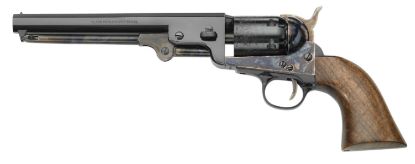 Picture of Pietta Pf51ch36712 1851 Navy London 36 Cal 6 Shot 7.37" Blued Octagonal Steel Barrel & Cylinder, Color Case Hardened Frame, Walnut Grip 