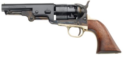 Picture of Pietta Pf51ch44512 1851 Navy Yank Sheriff 44 Cal 6 Shot 4.88" Blued Octagonal Steel Barrel & Cylinder, Color Case Hardened Frame, Walnut Grip 