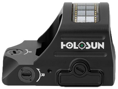 Picture of Holosun He407cgrx2 He407c-Gr X2 Black Anodized 0.63 X 0.91 2 Moa Green Dot Reticle 