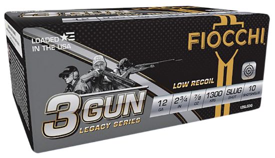 Picture of Fiocchi 12Slg3g 3-Gun Match Legacy Series 12 Gauge 2.75" 7/8 Oz Slug Shot 10 Per Box/ 25 Case 