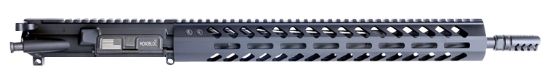 Picture of Hm Defense 16Mbup556 Monobloc Upper 223 Rem, 5.56X45mm Nato 16" Black Cerakote Barrel, 7075-T6 Aluminum Black Anodized Receiver, 15" M-Lok Free-Float Handguard For Ar-15 