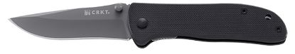 Picture of Crkt 6450K Drifter 2.88" Folding Plain Gray Ticn 8Cr14mov Ss Blade/Black G10 Handle Includes Pocket Clip 