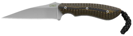 Picture of Crkt 2388 S.P.E.W. 3" Fixed Wharncliffe Plain Bead Blasted Black/Brown Blade/G10 Black/Brown G10 Handle Includes Sheath 
