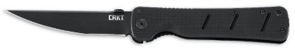 Picture of Crkt 2906 Otanashi Noh Ken 4.52" Folding Clip Point Plain Black Matte Baked-On Anti Rust Aus-8A Ss Blade/ Black Textured G10/Ss Handle Includes Pocket Clip 