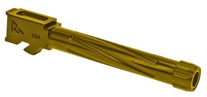 Picture of Rival Arms Ra20g104e Precision V1 Drop-In Barrel 9Mm Luger 4.49" Gold Pvd Finish 416R Stainless Steel Material With Threading For Glock 17 Gen5 