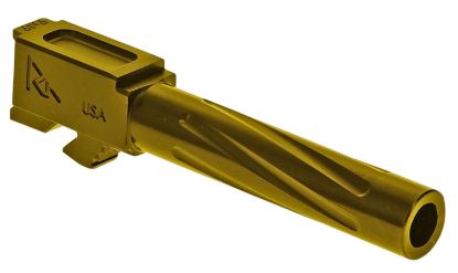 Picture of Rival Arms Ra20g203e Precision V1 Drop-In Barrel 9Mm Luger 4.02" Gold Pvd Finish 416R Stainless Steel Material For Glock 19 Gen5 