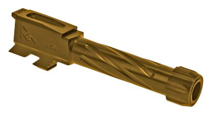 Picture of Rival Arms Ra20g302e Precision V1 Drop-In Barrel 9Mm Luger 3.41" Gold Pvd Finish 416R Stainless Steel Material With Threading For Glock 43 