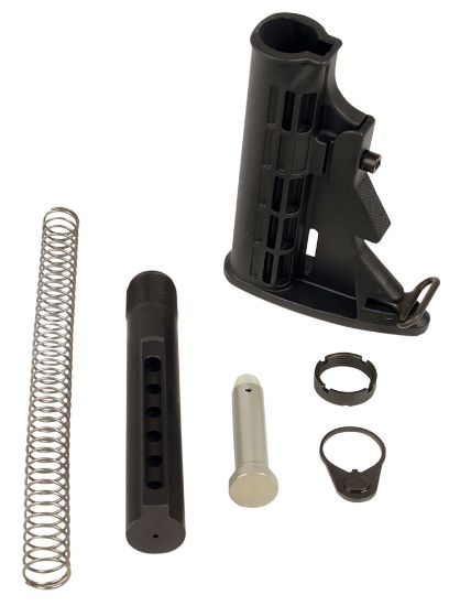 Picture of Lbe Unlimited Milstkkt Complete Mil-Spec Stock Kit 6 Position Black Synthetic For Ar-15, M4 