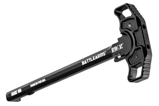 Picture of Battle Arms Development Rack15 Rack Ambidextrous Charging Handle Ar-15, Ar-10 Black Hardcoat Anodized 7075-T6 Aluminum 