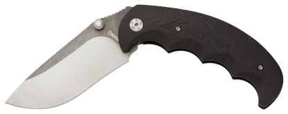 Picture of Browning 3220428 Primal Small 3" Folding Drop Point Part Serrated 8Cr13mov Ss Blade/Black Polymer W/Rubber Overmold Handle Includes Pocket Clip 