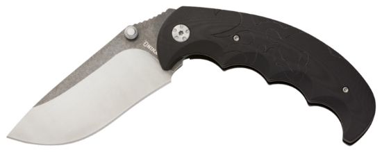 Picture of Browning 3220428 Primal Small 3" Folding Drop Point Part Serrated 8Cr13mov Ss Blade/Black Polymer W/Rubber Overmold Handle Includes Pocket Clip 