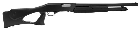 Picture of Stevens 23246 320 Security 12 Gauge 3" 5+1 18.50" Matte Black Chrome Lined Barrel, Fixed Thumbhole Stock, Bead Sight 