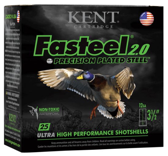 Picture of Kent Cartridge K1235fs403 Fasteel 2.0 12 Gauge 3.50" 1 3/8 Oz 3 Shot 25 Per Box/ 10 Case 