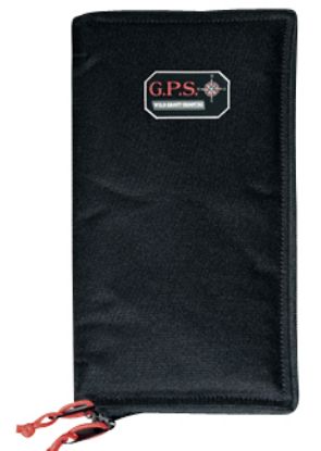 Picture of Gps Bags Gps865ps Pistol Sleeve Medium Black Nylon With Locking Zippers & Thin Design Holds 1 Handgun 