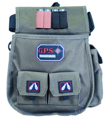 Picture of Gps Bags 1093Csp Deluxe Double Shotshell Pouch Olive Polyester Waist Mount 