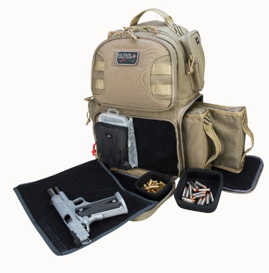 Picture of Gps Bags T1610bpt Tactical Backpack Tan 1000D Polyester 2 Handguns 