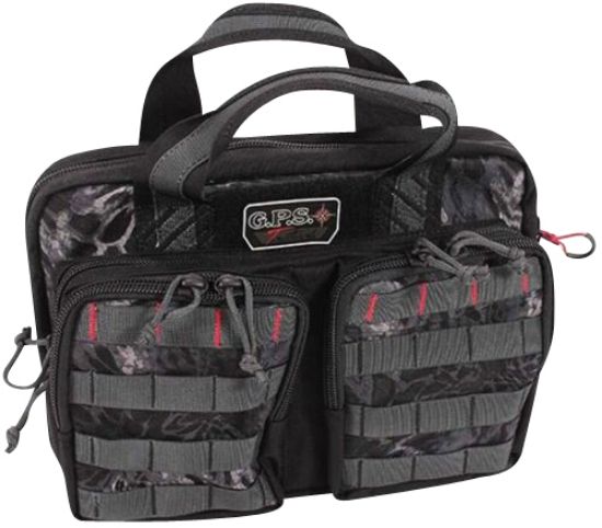 Picture of Gps Bags Gpst1316pcp Tactical Quad +2 Prym1 Blackout 1000D Polyester With Ykk Lockable Zippers, 8 Mag Pockets, 2 Ammo Front Pockets, Visual Id Storage System & Holds Up To 6 Handguns 