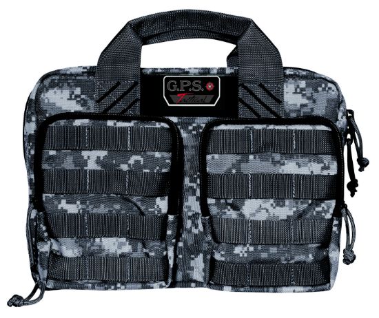 Picture of Gps Bags Gpst1315pcg Tactical Quad +2 Gray Digital 1000D Polyester With Ykk Lockable Zippers, 8 Mag Pockets, 2 Ammo Front Pockets, Visual Id Storage System & Holds Up To 6 Handguns 