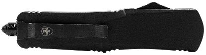 Picture of Templar Knife Lbr231 Black Rubber Gen Ii Large 3.50" Otf Tanto Plain Black Oxide Stonewashed 440C Ss Blade/5.25" Black Rubber/Aluminum Handle Features Glass Breaker Includes Pocket Clip/Sheath 