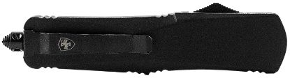 Picture of Templar Knife Lbr331 Black Rubber Gen Ii Large 3.50" Otf Drop Point Plain Black Oxide Stonewashed 440C Ss Blade/ 5.25" Black Rubber/Aluminum Handle Features Glass Breaker Includes Pocket Clip/Sheath 
