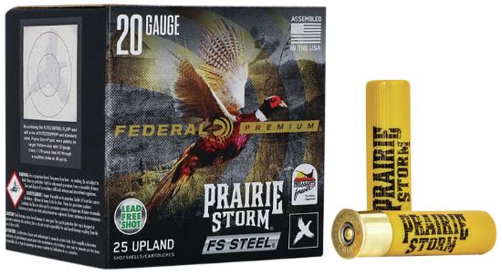 Picture of Federal Pfsx207fs4 Premium Prairie Storm Fs 20 Gauge 3" 7/8 Oz 4 Shot 25 Per Box/ 10 Case 