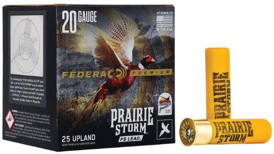 Picture of Federal Pfx258fs6 Premium Prairie Storm Fs 20 Gauge 3" 1 1/4 Oz 6 Shot 25 Per Box/ 10 Case 