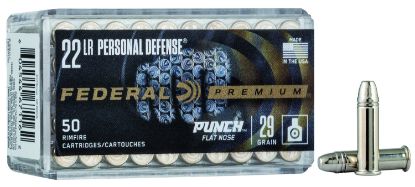 Picture of Federal Pd22l1 Premium Personal Defense Punch 22 Lr 29 Gr Flat Nose 50 Per Box/ 100 Case 