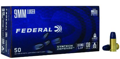 Picture of Federal S9sjt2 Syntech Defense 9Mm Luger 138 Gr Segmented Jacketed Hollow Point 50 Per Box/ 10 Case 