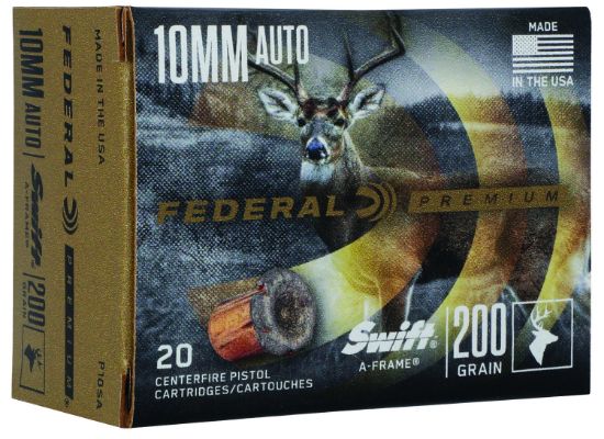 Picture of Federal P10sa Premium 10Mm Auto 200 Gr Swift A Frame 20 Per Box/ 10 Case 