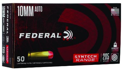 Picture of Federal Ae10sj1 Syntech Range 10Mm Auto 205 Gr Total Syntech Jacket Flat Nose 50 Per Box/ 10 Case 