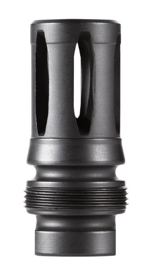 Picture of Dead Air Da122 Xeno Flash Hider Black Nitride 4140 Steel With 5/8"-24 Tpi Threads, 2.16" Oal & .99" Diameter 