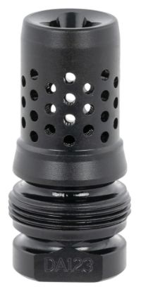 Picture of Dead Air Da123 Xeno Muzzle Brake Black Nitride 4140 Steel With 1/2"-28 Tpi Threads 